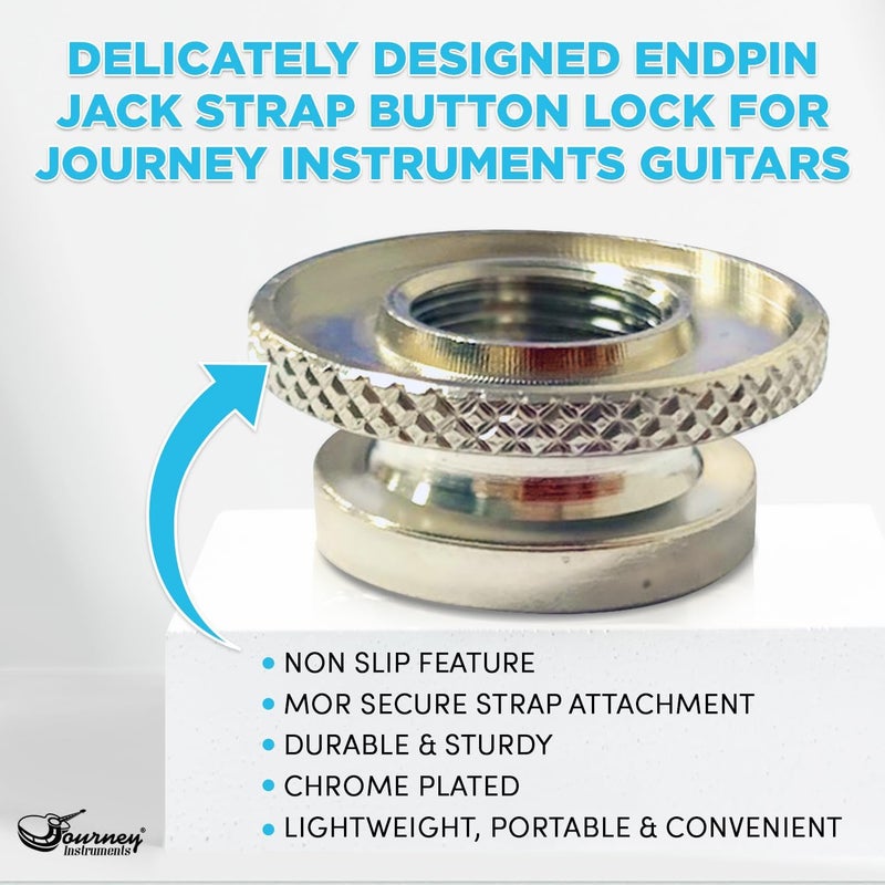 Journey Instruments قفل زر حزام جاك نهاية - SL01 لحزام الجيتار الصوتي - Image 1